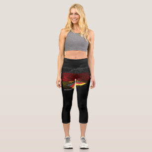 Germany flag capri leggings