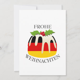 GERMANY FLAG Christmas custard Holiday Card