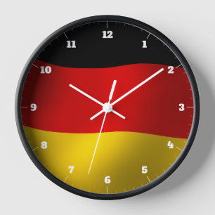 GERMANY FLAG CLOCK