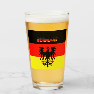 Germany flag-coat of arms  glass