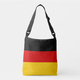 Germany Flag Colours Black Red Gold Deutsche Flagg Crossbody Bag