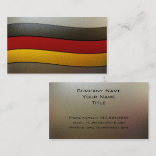 Germany Flag Colours-Chrome by Shirley Taylor Business Card