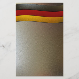 Germany Flag Colours-Chrome by Shirley Taylor Stationery