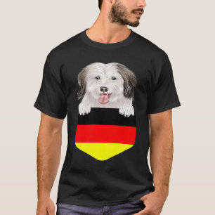 Germany Flag Coton de Tulear Dog In Pocket T-Shirt