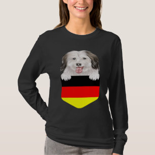 Germany Flag Coton de Tulear Dog In Pocket T-Shirt