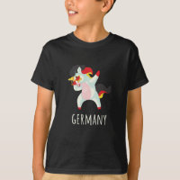 Germany Flag Dabbing Unicorn