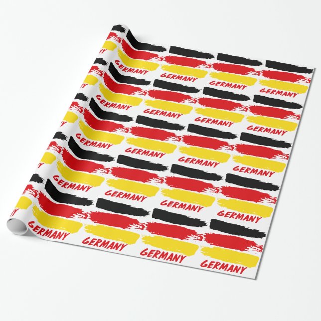 Germany flag designs wrapping paper (Unrolled)