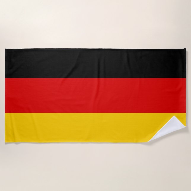 Germany flag - Deutschland Beach Towel (Front)
