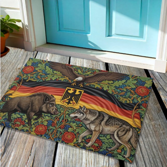 Germany, Flag, Eagle, Boar and Wolf Art Doormat (Creator Uploaded)
