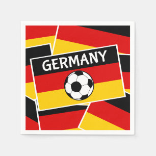 Germany Flag Football Napkin
