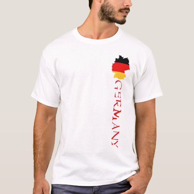Germany Flag German Flag Deutschland Map T-Shirt (Front)