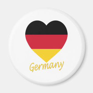 Germany Flag Heart Magnet