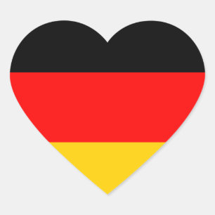 Germany Flag Heart Sticker