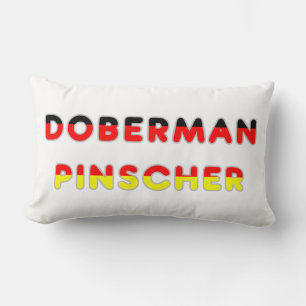 germany-flag in doberman pinscher name lumbar cushion