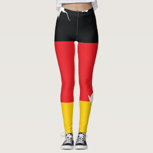 Germany Flag in Map Souvenir Design Leggings