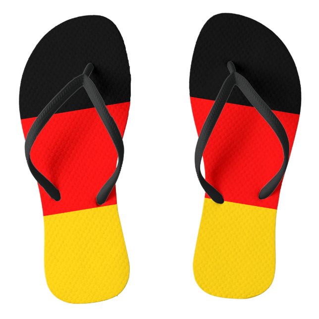 Germany Flag Jandals (Footbed)