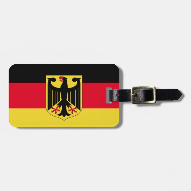 Germany Flag Luggage Tag (Front Horizontal)