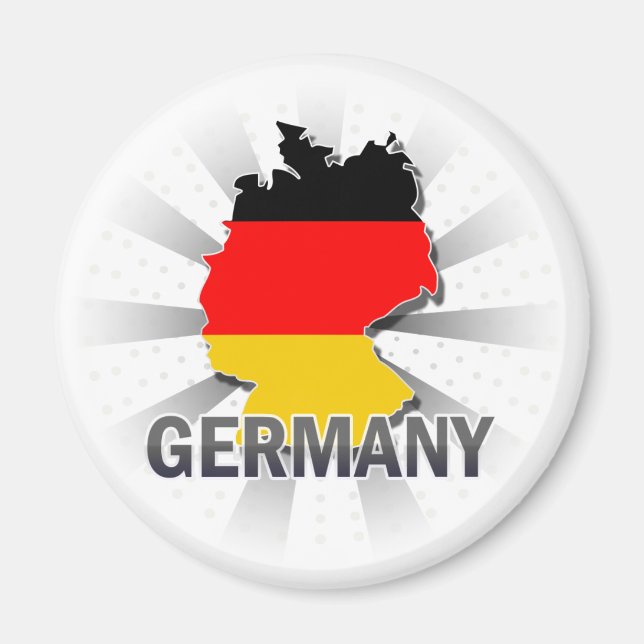 Germany Flag Map 2.0 Magnet (Front)
