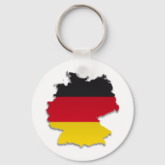 Germany Flag Map_2 Key Ring