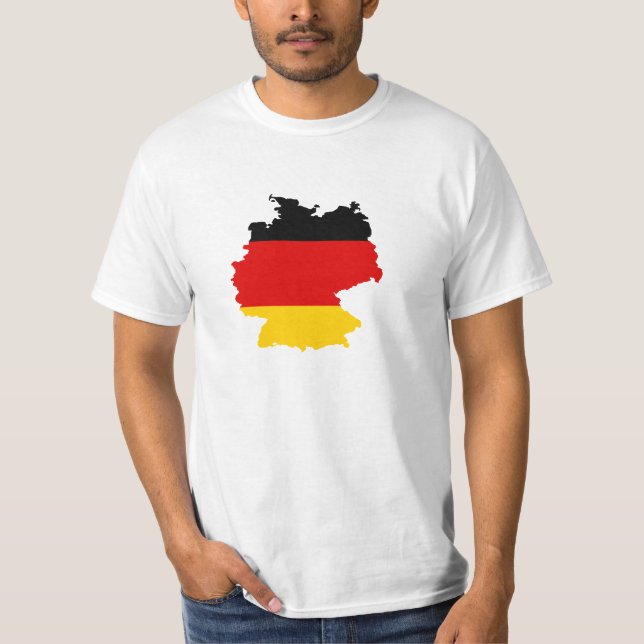Germany Flag-map T-Shirt (Front)