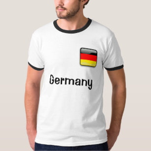 Germany Flag  Men's Basic Ringer T-Shirt