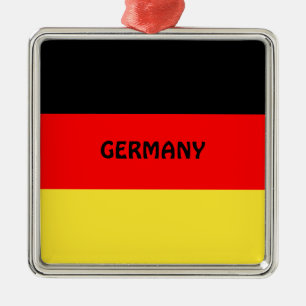 Germany: Flag of Germany Metal Tree Decoration