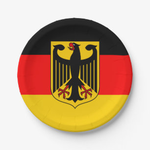 Germany Flag Paper Plate