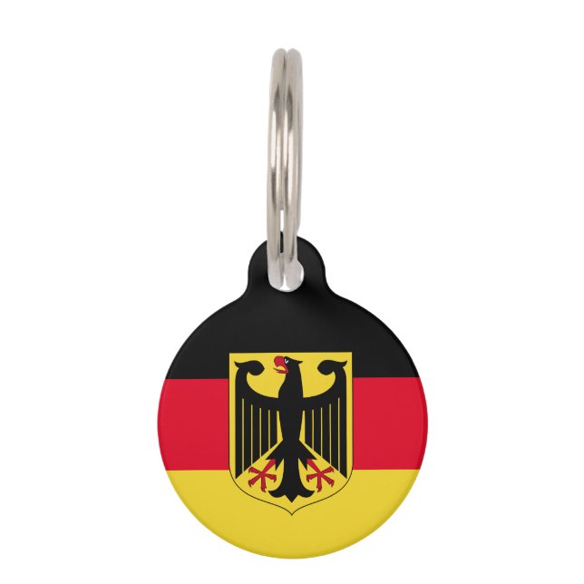 Germany Flag Pet Tag (Back)