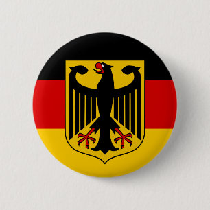 Germany flag quality 6 cm round badge