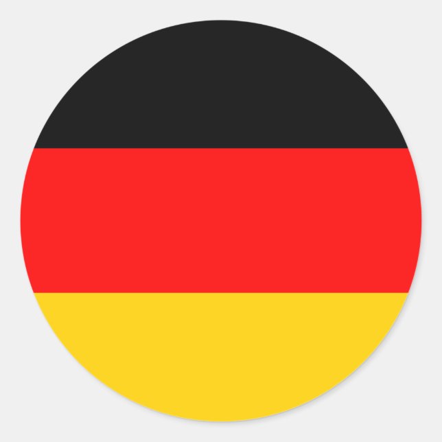 Germany Flag Round Sticker (Front)