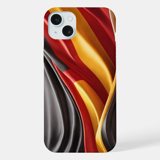 Germany flag silk texture  iPhone case (Back)