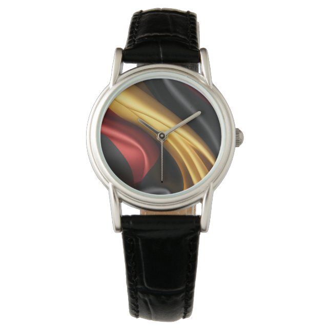 Germany flag silk texture  watch (Front)