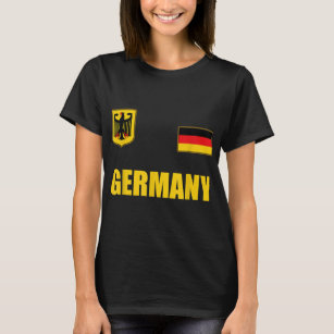 Germany Flag Soccer Player for German Jersey Deuts T-Shirt