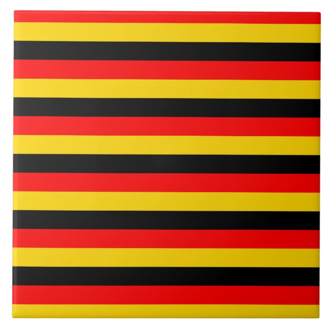 germany flag stripes country symbol red yellow bla tile (Front)
