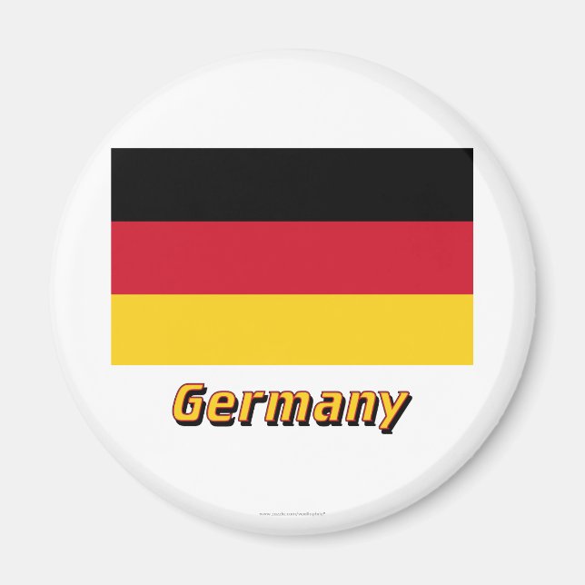 Germany Flag with Name Magnet (Front)