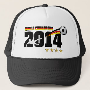 Germany Flag World Champion 2014 Soccer Trucker Hat