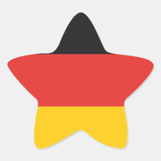 Germany Flag x20 stickers german star shaped flag