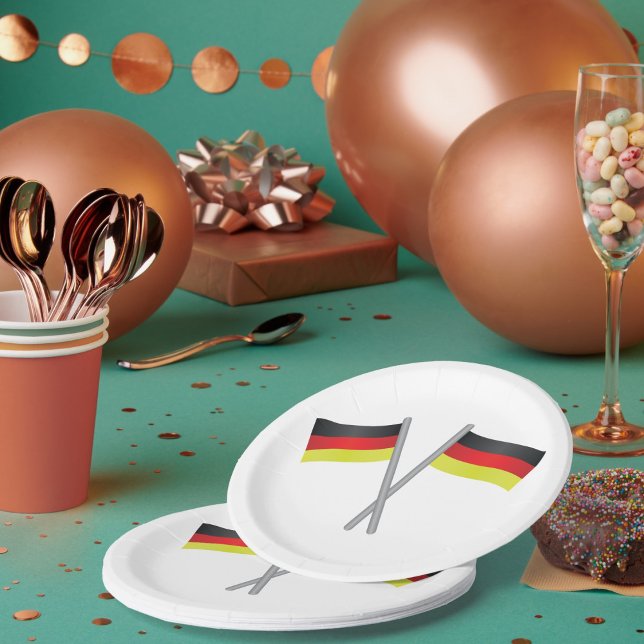 Germany Flags Paper Plates (Creator Uploaded)