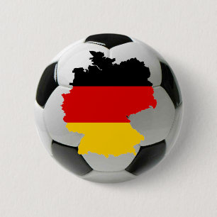 Germany football 6 cm round badge