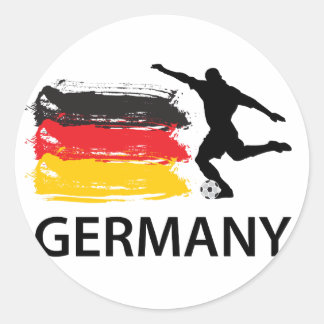 Germany Football Classic Round Sticker