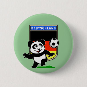 Germany Football Panda 6 Cm Round Badge