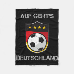 Germany Footbyll Soccer Team Deutschland National  Fleece Blanket