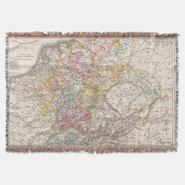 Germany from 1495 to 1618 throw blanket (Front)