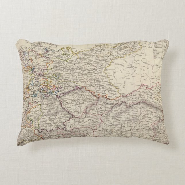 Germany general map decorative cushion (Front)