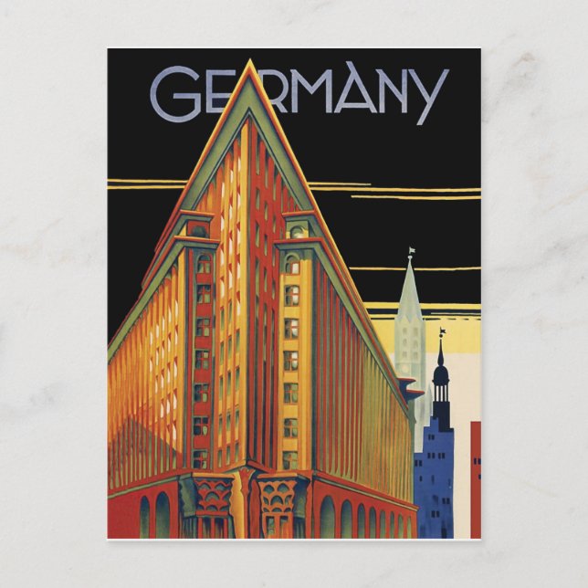 Germany. German city buildings. Architecture Postcard (Front)