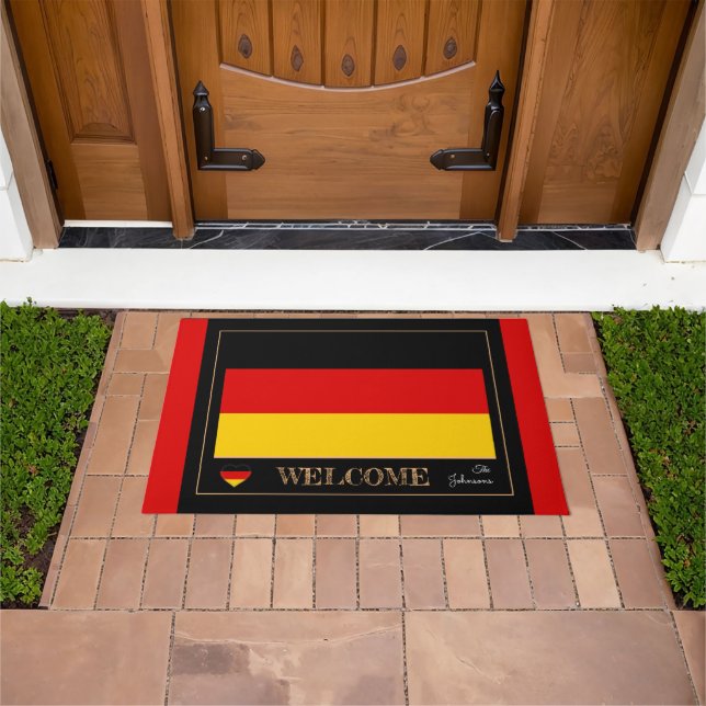 Germany & German Flag house mats /sports Welcome (Outdoor)