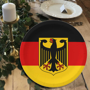 Germany, German Flag party, birthday /sport Paper Plate