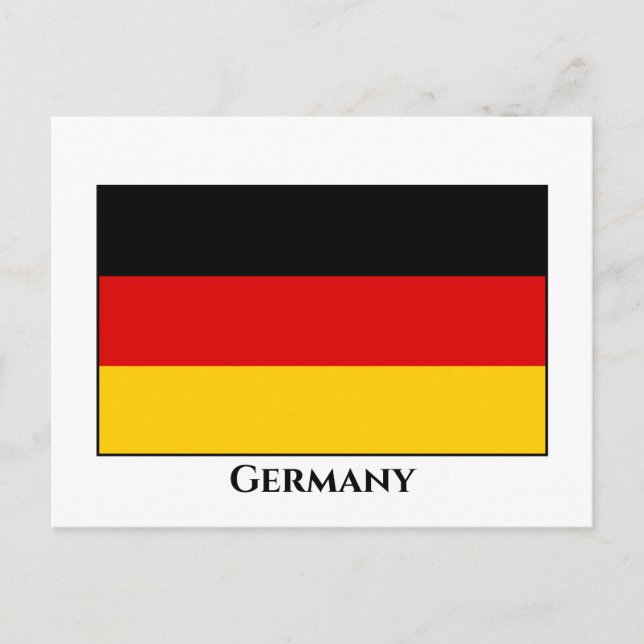 Germany (German) Flag Postcard (Front)