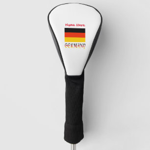 Germany German Flag Red Personalisation Golf Head Cover