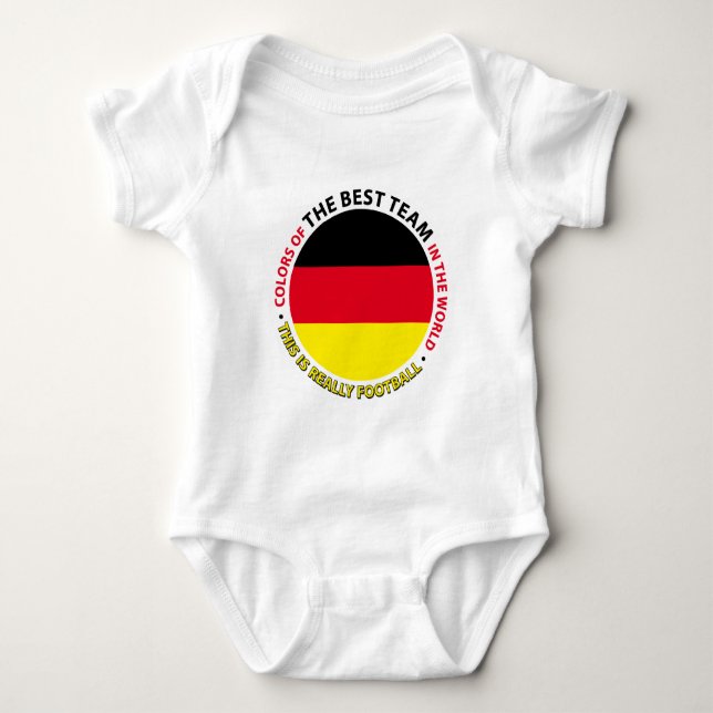 Germany-Germany-Germany Art Shield Baby Bodysuit (Front)